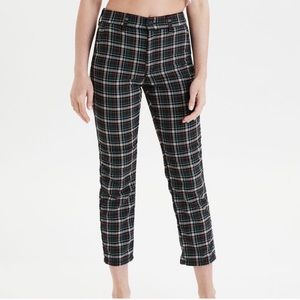 American Eagle Super Hi-Rise Skinny Trouser Plaid